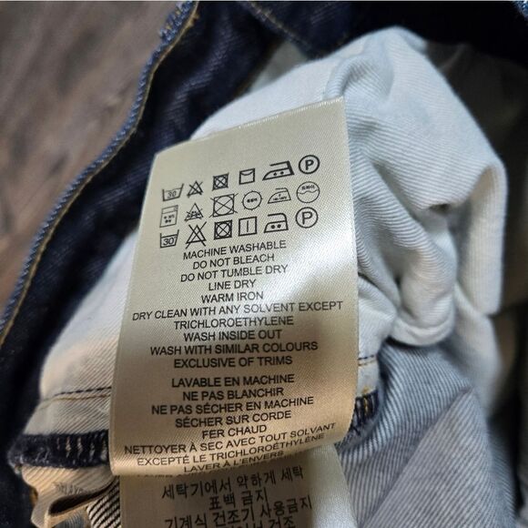 Burberry Brit dark mens relaxed jeans no stretch 100% cotton size 30 short - Picture 11 of 15